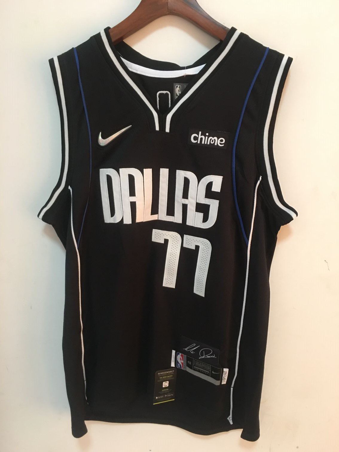 Men Dallas Mavericks #77 Doncic Black MVP Nike Game 22-23 NBA Jersey->golden state warriors->NBA Jersey